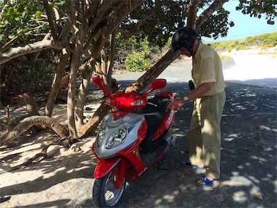 Arrival at Big Bamboo Beach Bar & Restaurant