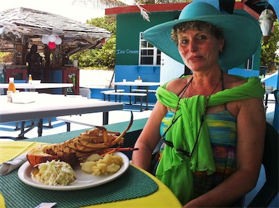 Mother's Day in Anegada.Big Bamboo Beach Bar & Restaurant, Jack Bay Point.