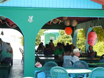 Big Bamboo Beach Bar & Restaurant, Jack Bay Point.
