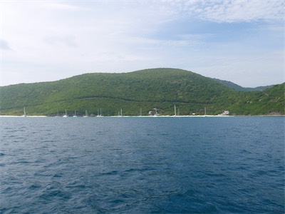 White Bay on the left and Great Harbour, Jost van Dyke