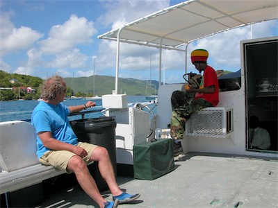 Boat trip to Jost van Dyke, BVI