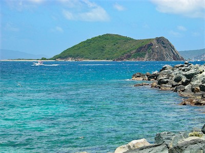 Dead Chest, view from Peter Island, BVI