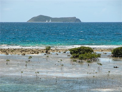 Manatee Point, Sea Cow Bay, Sir Francis Drake Channel and Dead Chest National Park