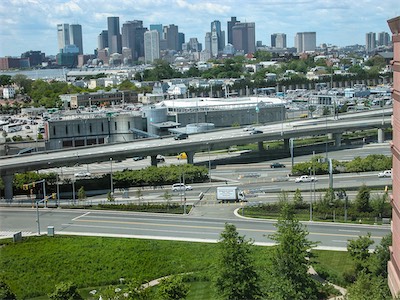 Boston, view from the Hilton Boston Logan Airport
