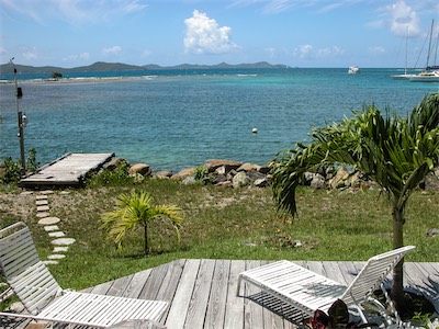 Halls Haven, Manatee Point, Sea Cow Bay and Peter Island in the distance