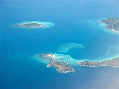 The tiny Sandy Spit and Sandy Cay, British Virgin Islands