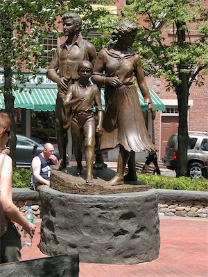 Boston Irish Famine Memorial, Boston, Massachusetts, USA