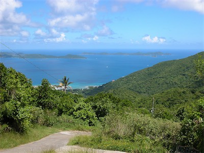 Nanny Cay, Tortola, and in the distance Norman Island