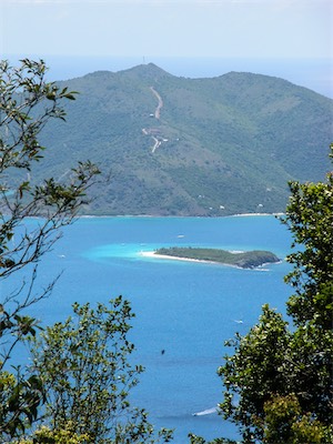 Sandy Cay and in the distance Jost van Dyke, British Virgin Islands