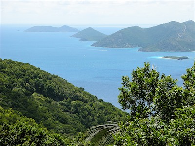 Sandy Cay, Jost van Dyke and in the distance Great Tobago, British Virgin Islands