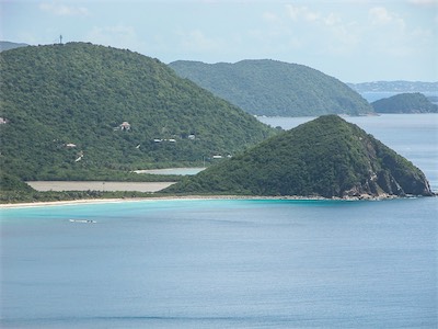 Belmont Point Tortola and in the distance Saint Thomas USVI