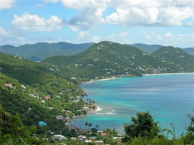 West End Tortola, BVI and in the distance Saint John USVI