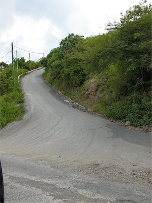 Sir Francis Drake Hwy and the "Elevator" Road, Tortola, BVI