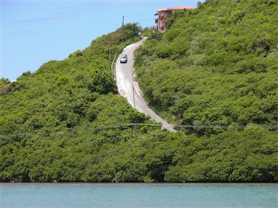 Sea Cow Bay and the ‘Elevator’, Hannahs Road – which is really very steep; a 4x4 is essential