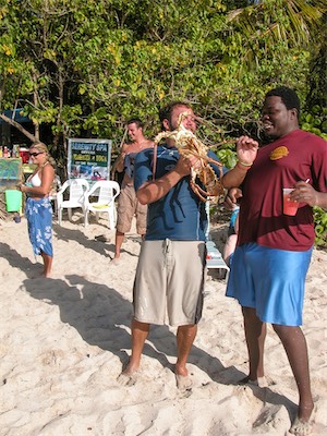 Spiny lobster at Smuggler's Cove