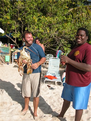 Spiny lobster at Smuggler's Cove