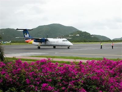 Flight back home, Terrance B. Lettsome Airport, BVI
