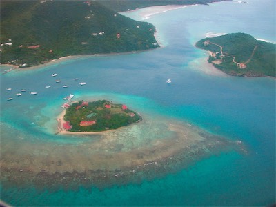 Flight back home, Marina Cay, British Virgin Islands