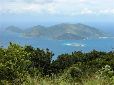 Jost van Dyke and Sandy Cay from Mount Sage