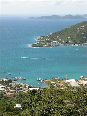 Road Town, Tortola and the USVI Saint John