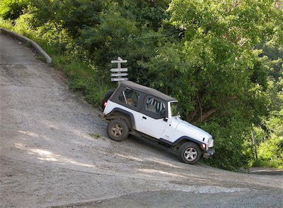 "Driving" to Smuggler's Cove