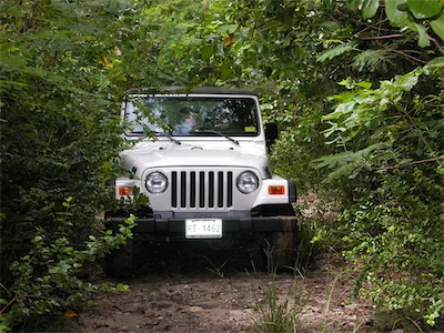 "Driving" to Smuggler's Cove