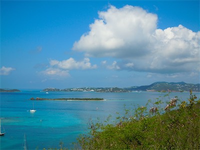 Cruz Bay, St. John USVI, with St. Thomas USVI in the background