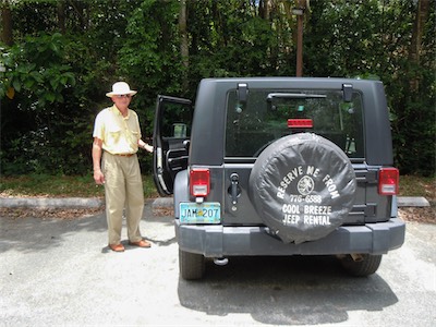We rented a car in Cruz Bay, St. John