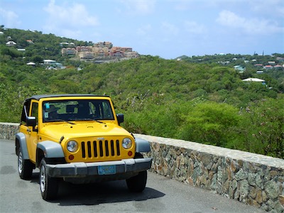 We rented again a car in Cruz Bay, St. John, USVI