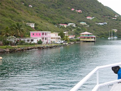 Customs and Immigration in the ferry bulding, West End, Tortola, BVI
